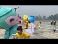 The mascots of Hangzhou Asian Games in the International (HangZhou) Trailwalk Conference 2023