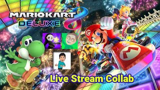 Mario Kart 8 Deluxe Live Stream Online Matches Part 70 4 Player Collab with Awesome Friends :))