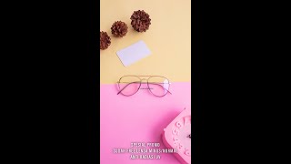 Frame Kacamata Minus Korea Unisex Aviator Premium ROPM DR118 Gray Transparant