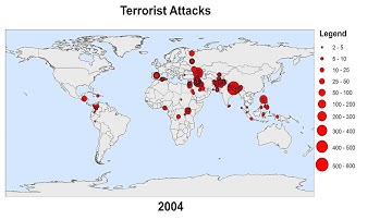 global terrorist attacks map