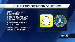 Des Moines man who posed as a child to get sexually explicit photos sentenced