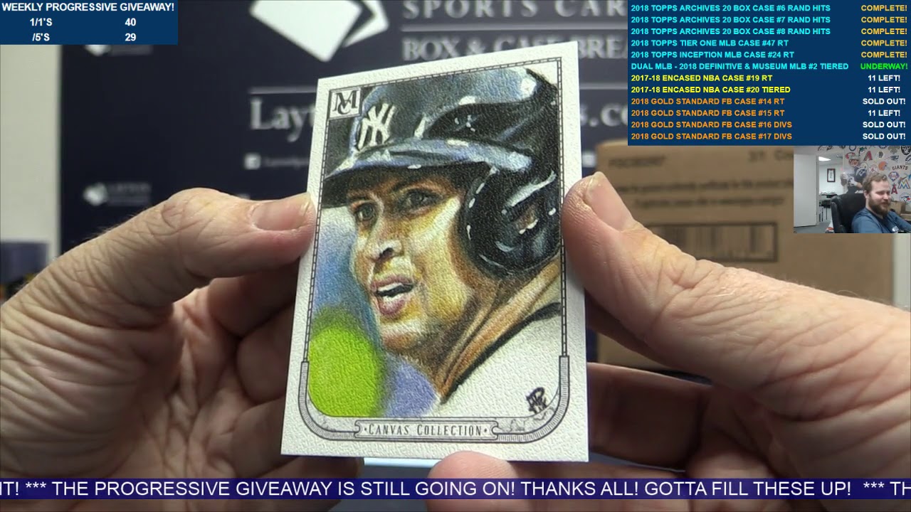 Dual MLB Case Break 2018 Topps Definitive & Museum Collection Baseball