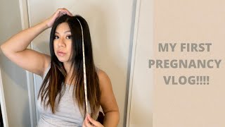 MY FIRST PREGNANCY VLOG!!!!  Cook, Clean the house, do laundry,  and Get ready with me...