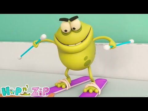 Hop e Zip Skitastic Desenhos Animados Engraçados Para Crianças