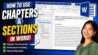 How To Make Chapters, Sections And Subsections In Word?