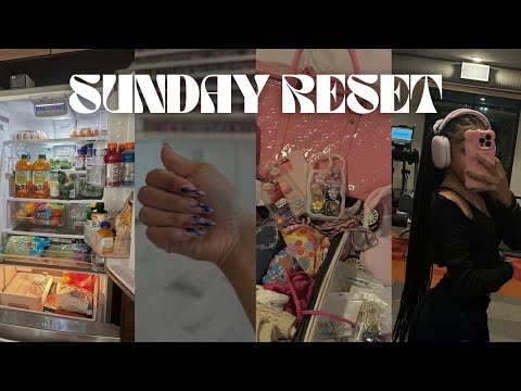 day in my life: Sunday Reset!..unpacking, new nails, back in the gym, grocery run….| Yonikkaa