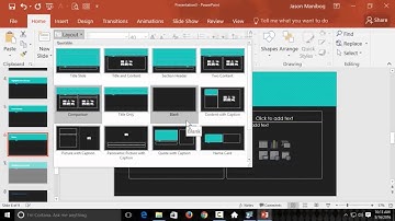 Apply a Different Slide Layout - PowerPoint 2016 tutorial