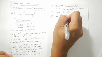 Lecture 4.12: Math2-Inverse Laplace Transform ( Partial Fraction : Method of Comparing Coefficient)
