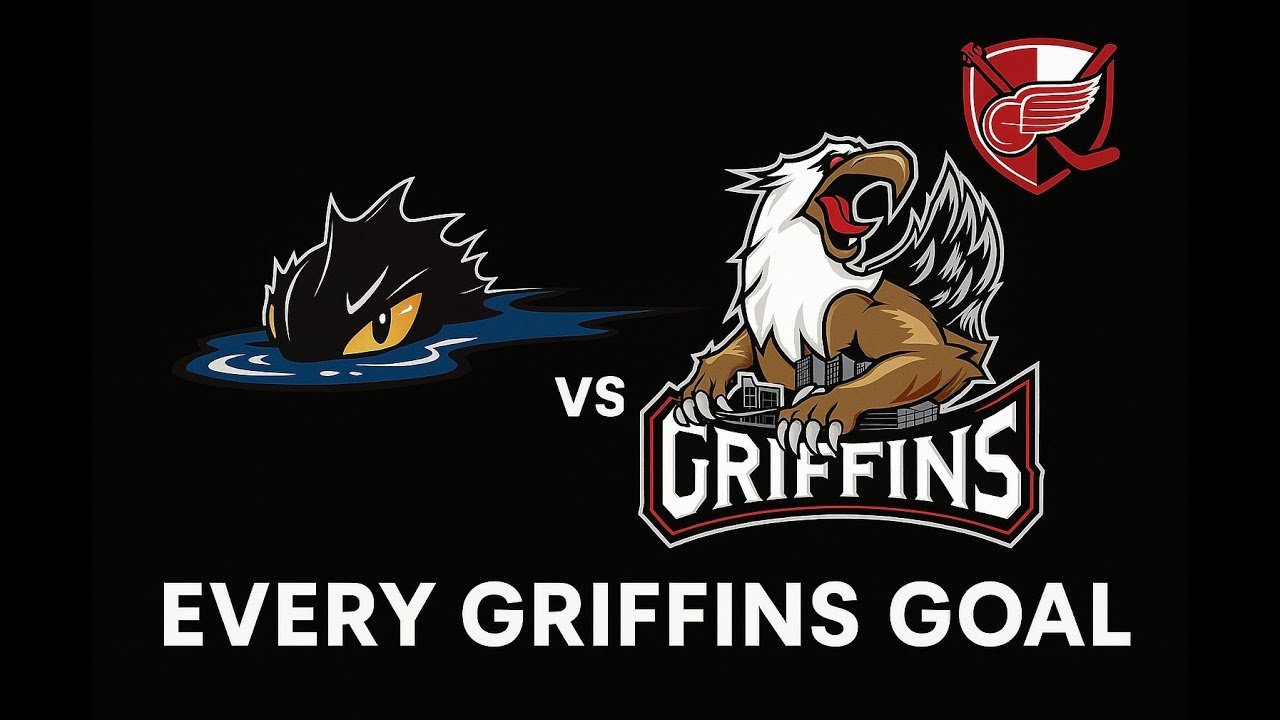 Griffins Beat Monsters 4–1! | Every Griffins Goal (Cossa Shines, Leonard Scores 2)