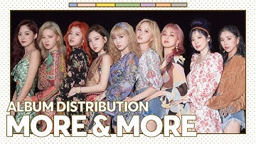 TWICE - MORE & MORE (Album Distribution)