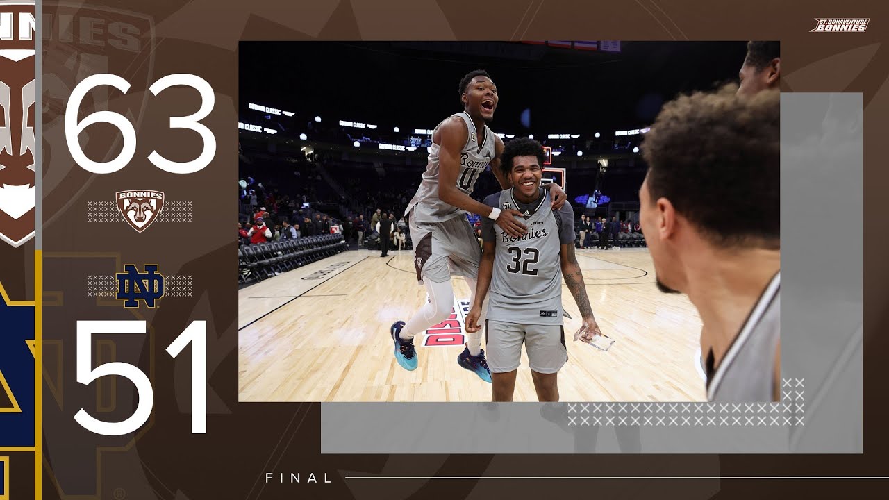 MBB | St. Bonaventure 63, Notre Dame 51 (2022 Gotham Classic)