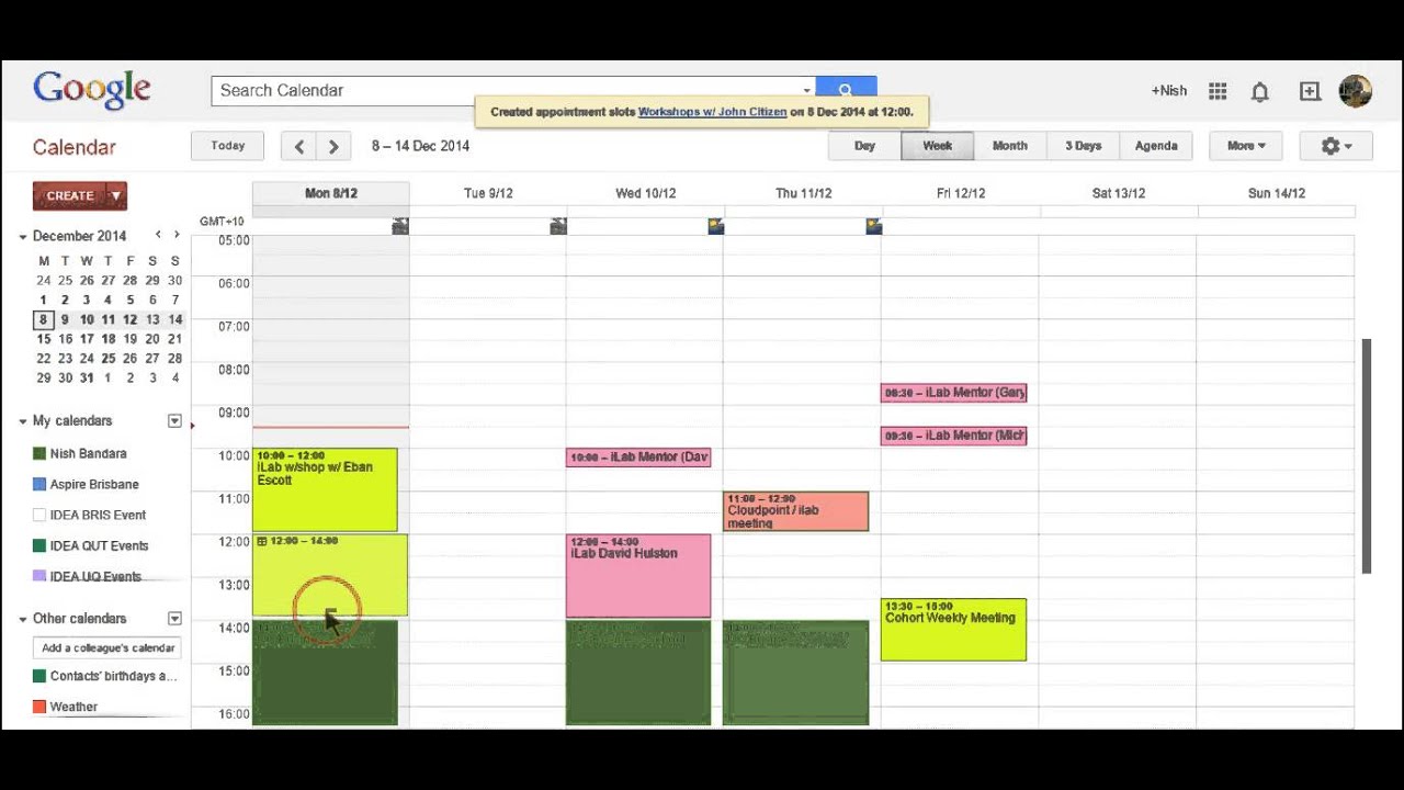 Appointment Slots on Google Calendar YouTube