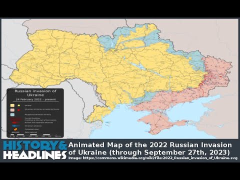 Animated Map of the 2022 Russian Invasion of Ukraine (through September 27th, 2023)