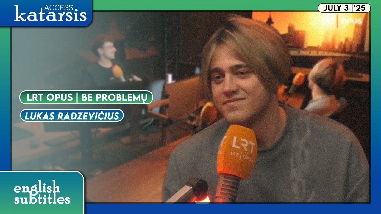 (03.07) Lukas Radzevičius premieres 'Kas man be jūros' for the first time on radio (ENG SUB)