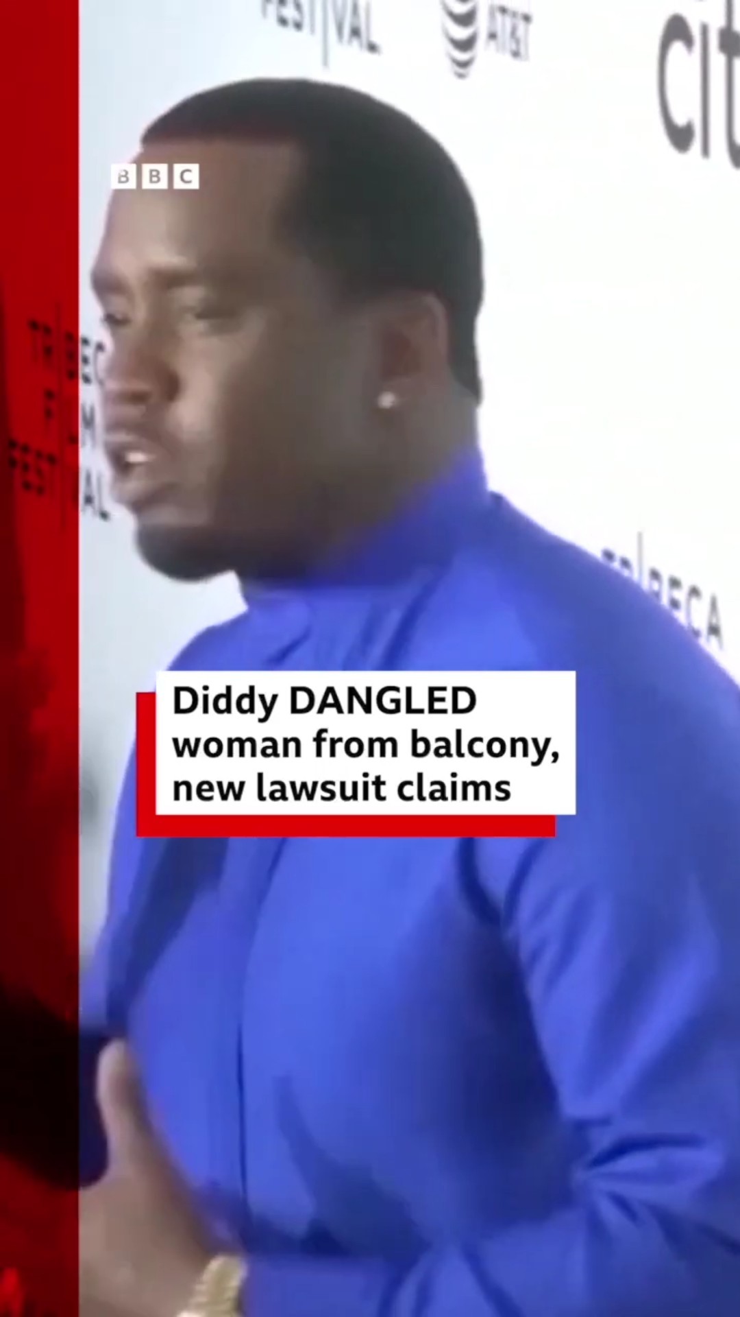 Diddy accused of dangling woman from balcony in new lawsuit. #Diddy #SeanCombs #BBCNews