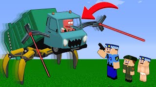 Korkunç Çöpçünün Kamyonundan Kaçiyoruz 😱 - Minecraft Zengi̇n Faki̇r Hayati