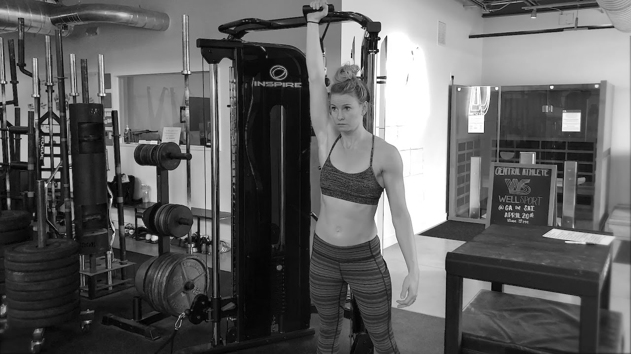 Cable Standing Single Arm Shoulder Press YouTube