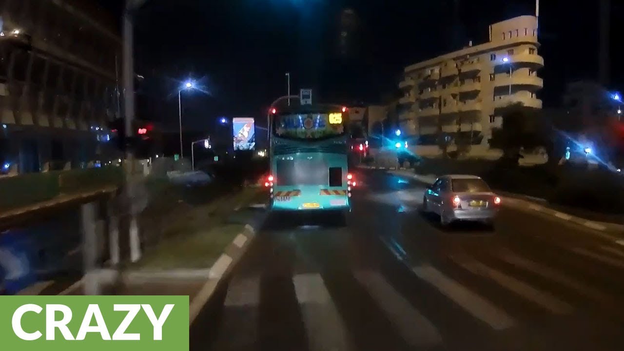 Drunk driver veers off lane, crashes into pole - YouTube