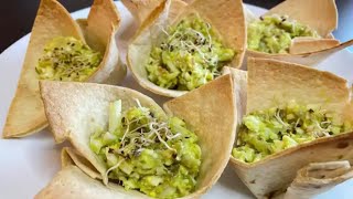 Салат из яиц с копченым сыром и тунцом 🌮 Намазка или начинка для тарталеток