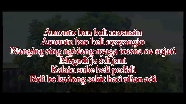 Lirik lagu bali - Bondalem Ponjok Batu - ( Semaye Koplo )