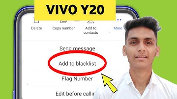 How to Add or Remove Blacklist Number Vivo Y20 Mobile