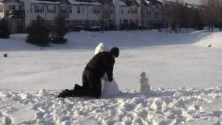 Building a Snowman (timelapse)