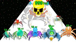 SPIDER EVOLUTION RUNNER  Level Up Spider Max Level Gameplay (Insect Evolution Run) Part 2