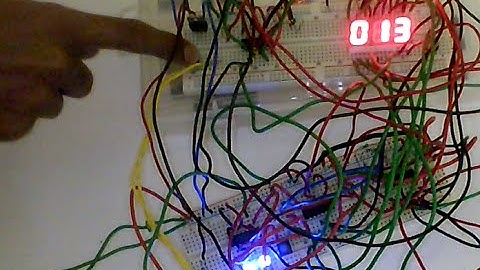 3 Digit Seven Segment Display Counter which Increment Count in Each Presses of a Press Button Switch