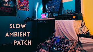 Slow Ambient Patch in a new temporary place (Blue Marvin 2600, Arbhar, Subharmonicon)