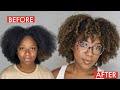 Transforming My Natural Hair! | Full Blonde Highlights On My Curly Hair