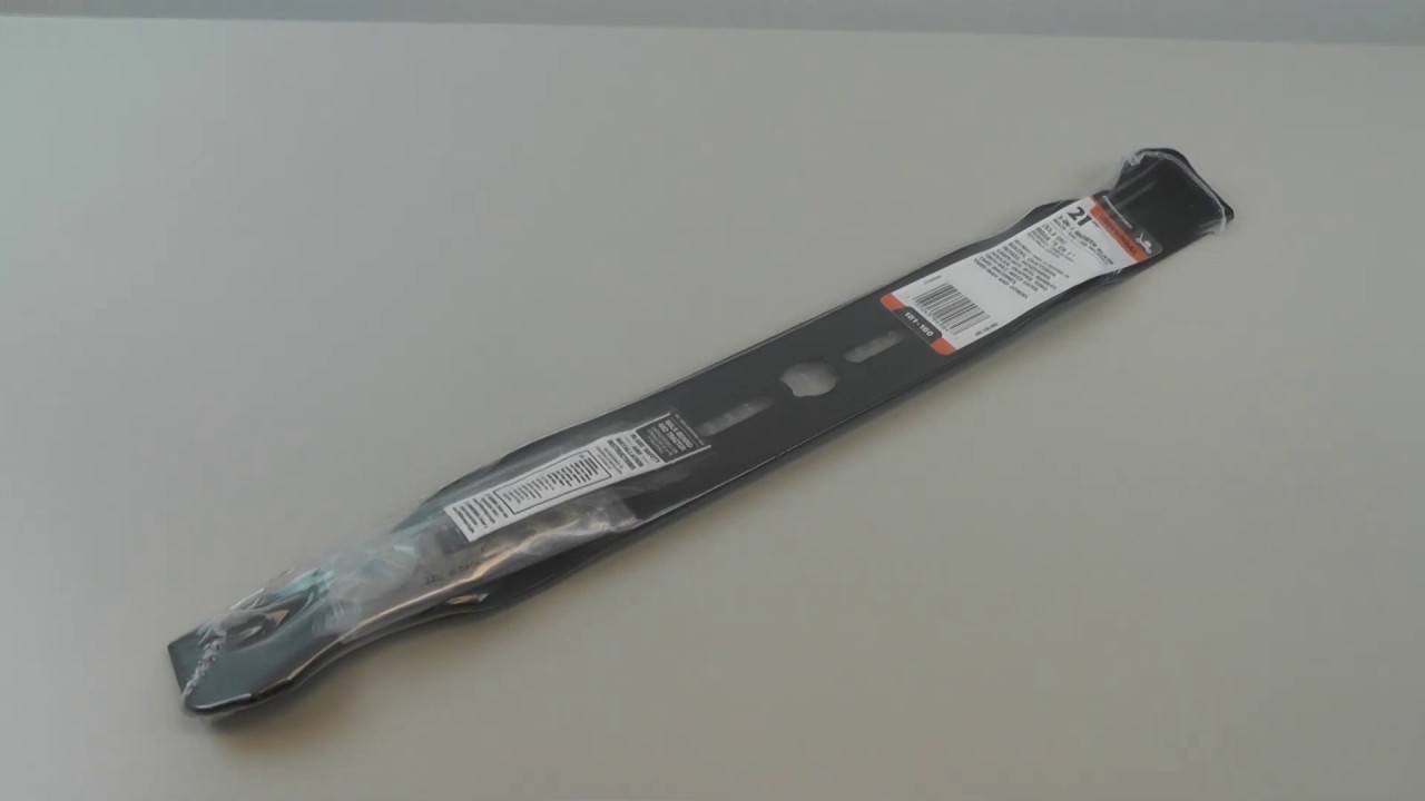 21" Lawn Mower blade Home Depot - YouTube