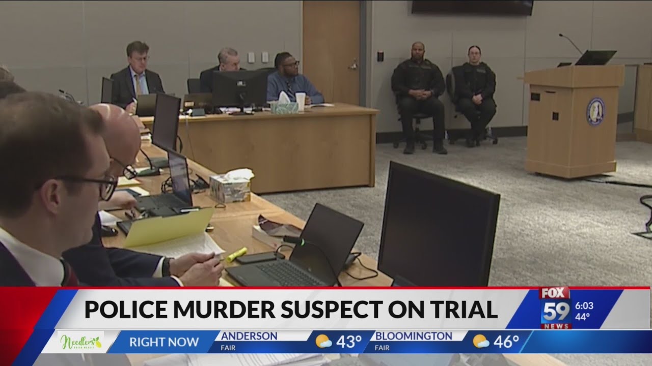 Trial begins for man charged with murder in IMPD officer’s death - YouTube