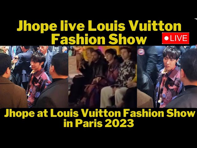230119 j-hope- LOUIS VUITTON Men's F/W 2023-'24 Fashion Show at Paris  Fashion Week