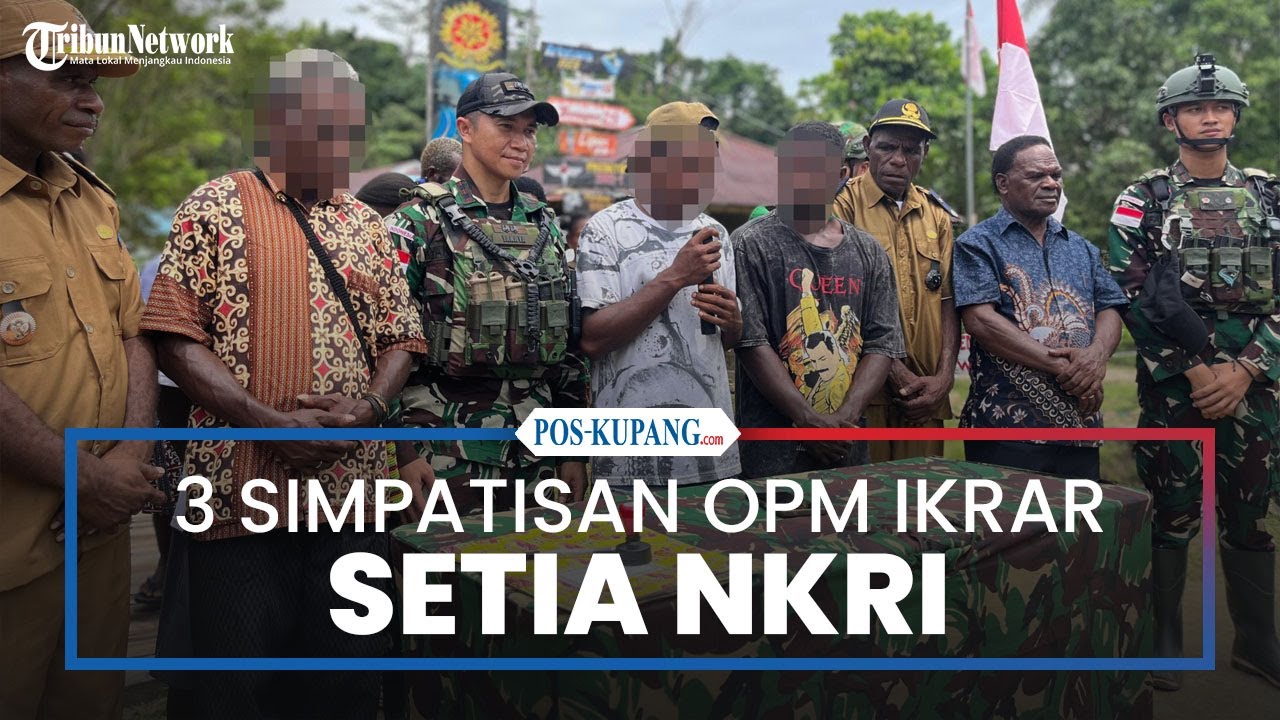 Operasi Satgas 501/BY, 3 Simpatisan OPM Ikrar Setia NKRI