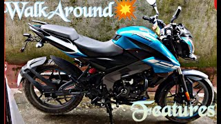 Pulsar Ns 125 bs6 2021 WalkAround💥 | Features |RideWithAk screenshot 5