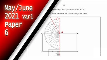IGCSE Physics May June 2021 Paper 6 Variant 1