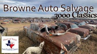 Browne Auto Salvage, 3000+ Classic Cars Trucks 1930's90's, Barn Finds and Field Finds