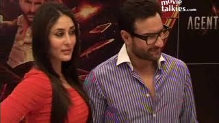 Saif Ali Khan & Kareena Kapoor At Agent Vinod Promotion