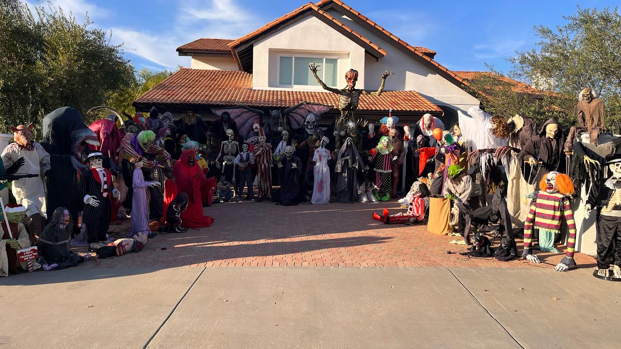 My FULL updated 2023 Halloween animatronic collection (100+ PROPS)