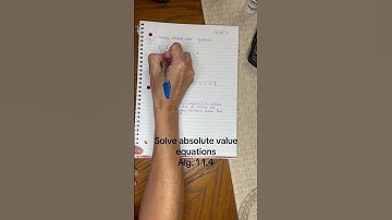 Solving absolute value equations Alg. 1 1.4 #absolutevalue