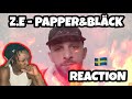 AMERICAN REACTS TO SWEDISH DRILL RAP! Z.e - Papper&Bläck (officiell musikvideo)