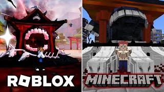 Sukuna, Satoru, Yuta, Toji | Roblox Vs Minecraft Comparison