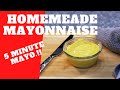 How to Make Homemade Mayo in 5 minutes! 5 Minute Mayonnaise, Keto Friendly