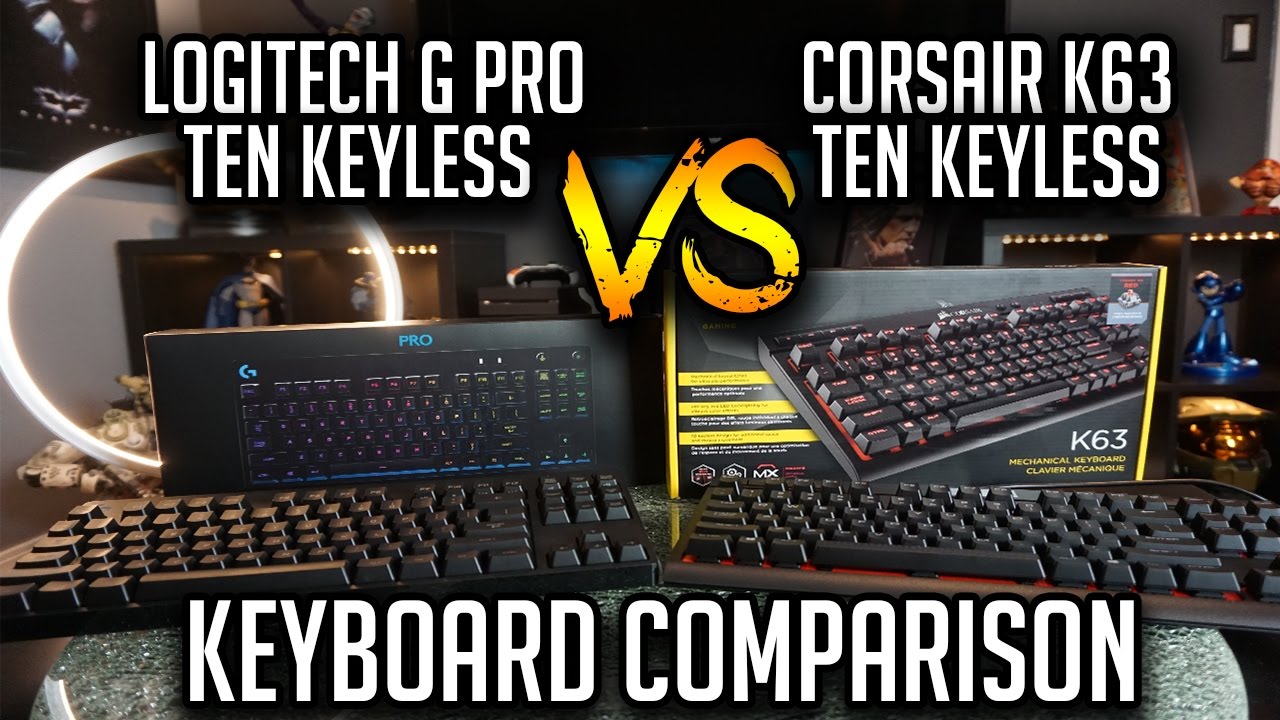 Logitech G Pro TKL VS Corsair K63 TKL Keyboard Comparison!!