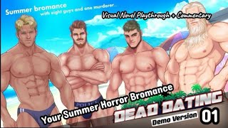 [Dead Dating 01] Summer Horror Bromance [Demo Playthrough + Commentary] #GayVisualNovel screenshot 2