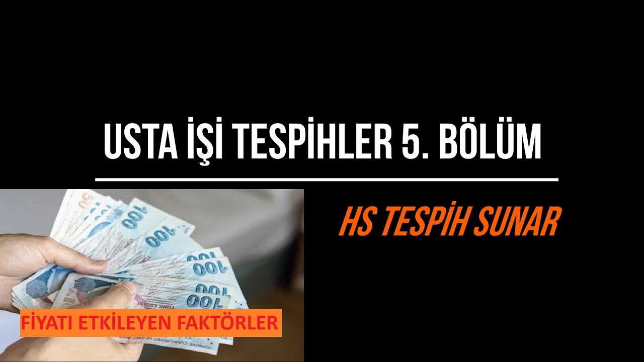 Usta İşi Tespihler 5. Bölüm (Fiyatı Belirleyen Faktörler)