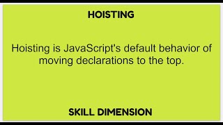 Hoisting in JavaScript || Interview Question Series