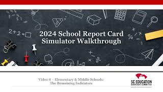 2024 Report Card Simulator Walk-through - Video 4 - MLs' Progress and School Climate