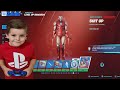 TRUMAnn Giving His 6 Year Old Kid TIER 100 IRON MAN (Tony Stark) NEW Fortnite Marvel Battle Pass!!