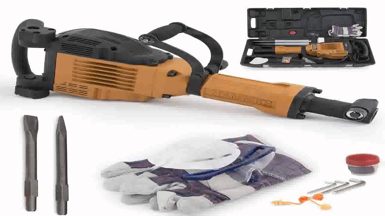 ARKSEN 3600W Electric Demolition Jack Hammer Concrete Breaker Punch Bit